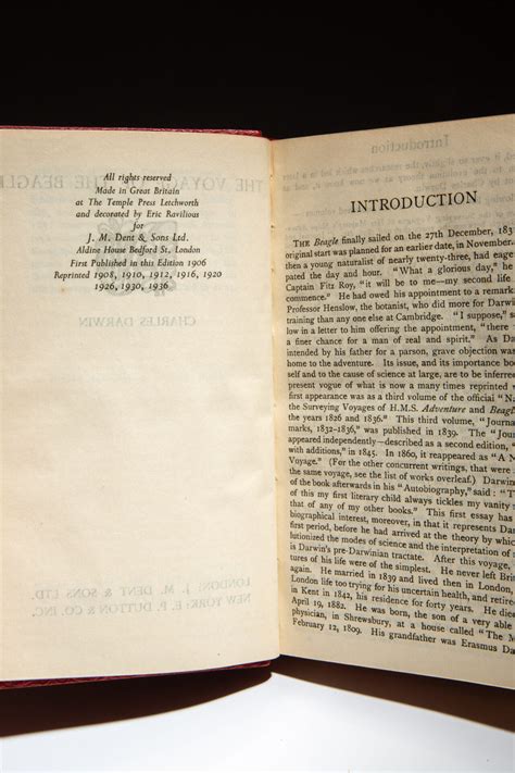 The Voyage of the Beagle - The First Edition Rare Books