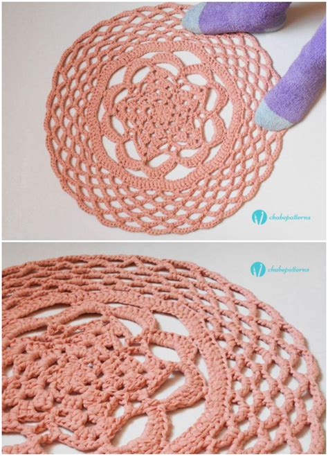 15 Free Crochet Round Rug Patterns 2022