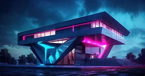 Premium AI Image | futuristic home in the style of light emerald and ...