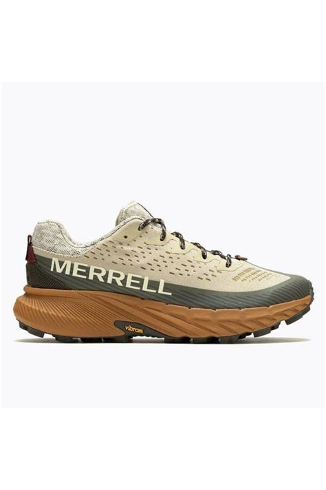 Merrell Erkek Agılıty Peak 5 Patika Koşusu Ayakkabısı Oyster olıve