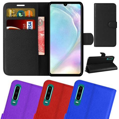 For Huawei P30 Prolite Premium Leather Wallet Case Magnetic Closure