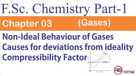 Non Ideal Behavior Of Gases Compressibility Factor Chapter Fsc