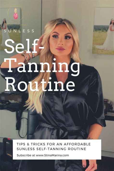 Sunless Self Tanning Routine Tanning Routine Beauty Tanning Tan Face