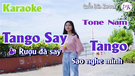 Karaoke Tango Say Tango Tone Nam Em Tp Qu C D N Karaoke