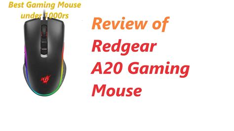 Review Redgear A20 Gaming Mouse Youtube