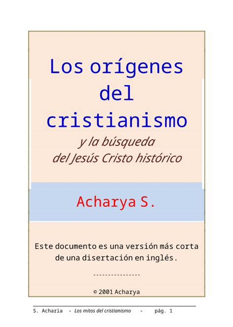 DOC Los Origenes Del Cristianismo DOKUMEN TIPS