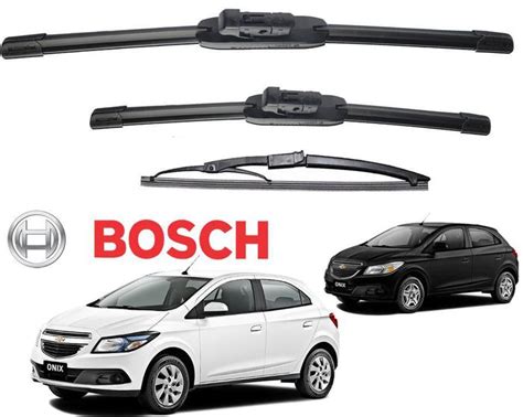 Kit Palheta Limpador Parabrisa Bosch Gm Onix