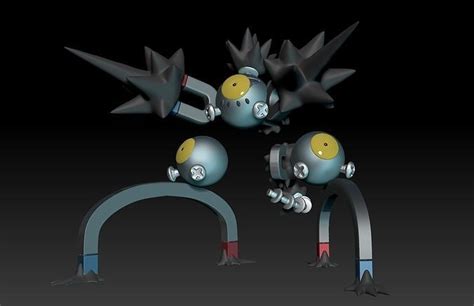 Pokemon Paradox Ancient Magneton Sandy Shocks 3D model 3D printable | CGTrader