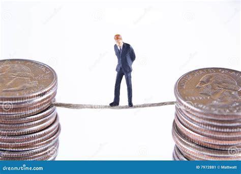 Walking a thin line stock image. Image of business, businessman - 7972881
