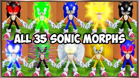 Outdated How To Get All 35 Sonic Morphs In Find The Sonic Morphs