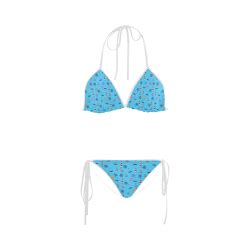 Nautical Beach Scene Custom Bikini Swimsuit ID D