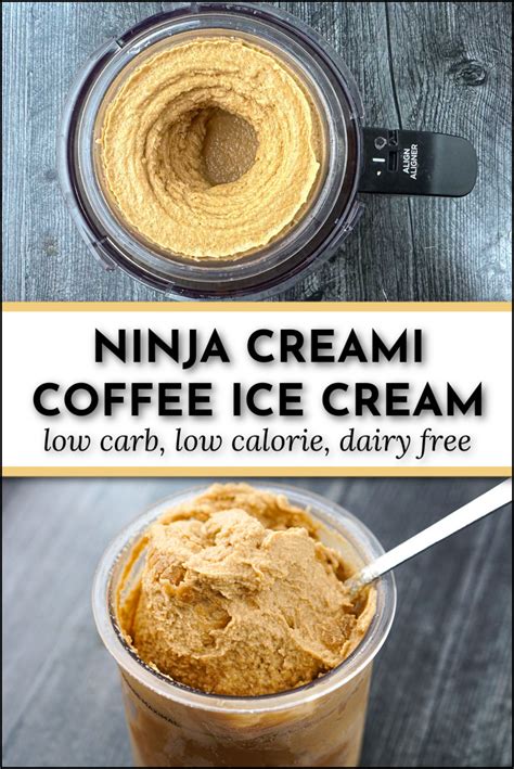 Ninja Creami Coffee Ice Cream Recipe Dairy Free Keto Low Calorie