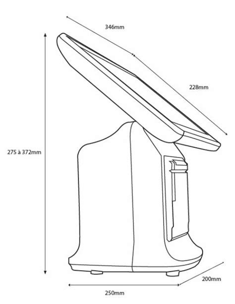 Caisse Enregistreuse Tactile Oxhoo Zeo Noir