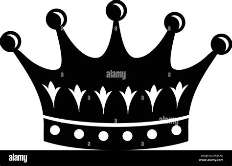 Crown Icon Simple Black Style Stock Vector Image And Art Alamy