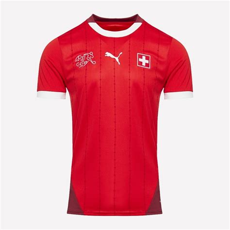 Nuevo Jersey Suiza Eurocopa 2024 2025 Titular Local Roja Talla S