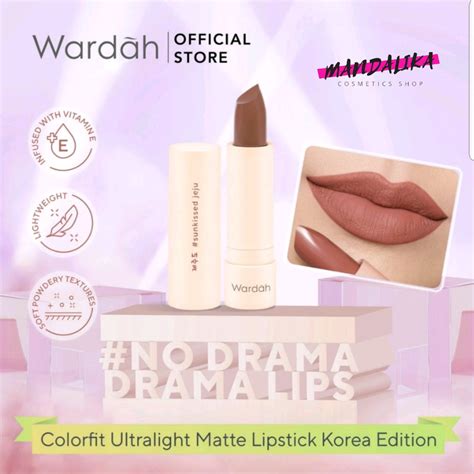 Jual Wardah Colorfit Ultralight Matte Lipstik Korean Edition Shopee