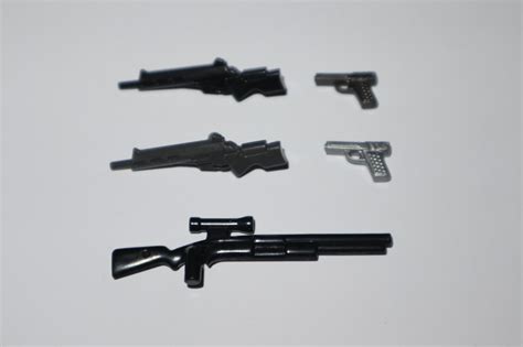 Playmobil Lot 5 Accessoire Arme à Feu Fusil Pistolet Gun Weapon Modèle