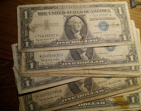 15 1957 Silver Certificate Dollar Bills - Etsy