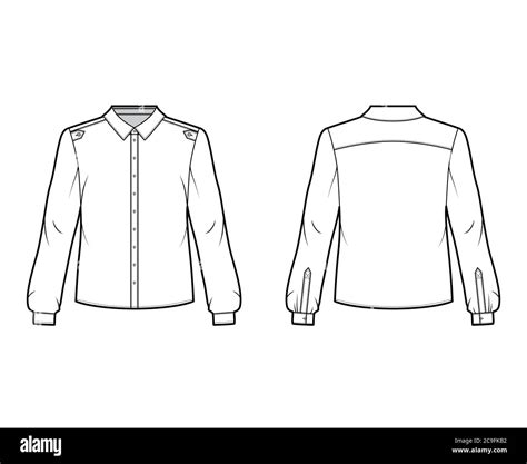 White Buttoned Shirt Stock Vector Images Alamy