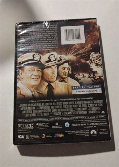 In Harm S Way New With John Wayne Kirk Douglas Dolby Audio DVD Sealed