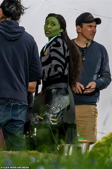 Ariana Grande And Cynthia Erivo Are Seen On The Set Of Wicked Together