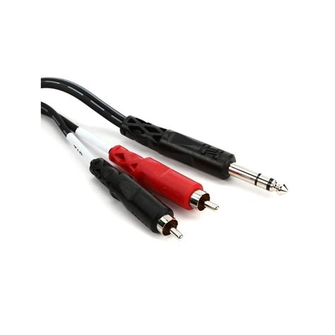 Hosa TRS 202 TRS RCA Insert Cable 1 4 Inch 6 6 Ft JB Music