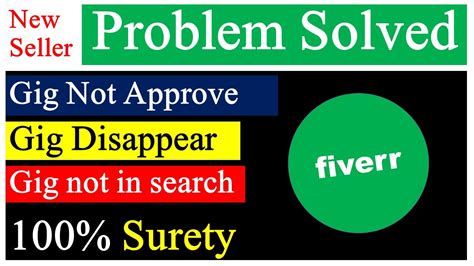 Fiverr Gig Denied Solution Gig Remove From New Seller Account Youtube