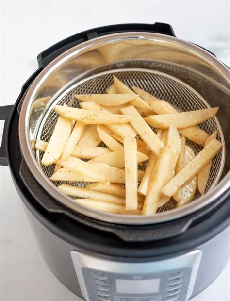 Homemade French Fries in Air Fryer & Pressure Cooker Crisplid - Piping ...