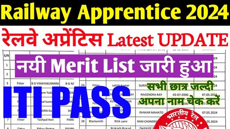 Railway Apprentice Latest Update