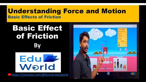 Understanding Force And Motion Basics Effect Of Friction Youtube