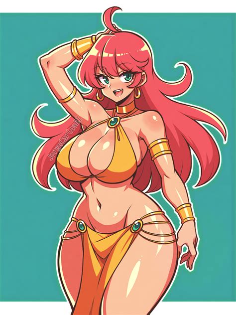 Rule 34 1girls Ahoge Ai Generated Arm Up Armlet Bangs Belly Dancer