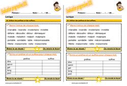 Evaluation progressive par compétences Familles de mots 2eme Primaire