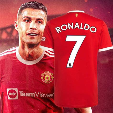 Camisa Time Futebol Europeu Manchester United Vermelha Cristiano