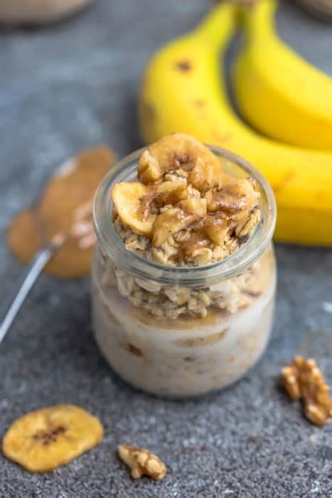 Banana Overnight Oats Recipe Healthy Meal Prep Breakfast Idea