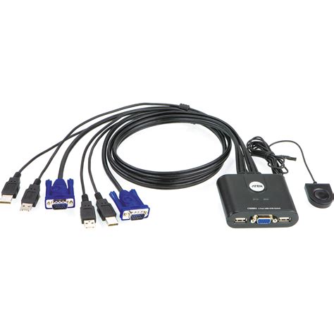 Aten Cs U Port Usb Cable Kvm Switch Cs U B H Photo Video