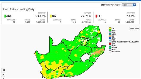 Live South Africas Local Election Results 80 Complete Africanews