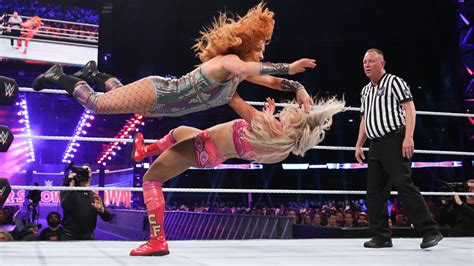 Charlotte Flair Def Smackdown Womens Champion Becky Lynch Via