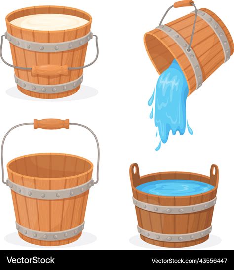 Wooden Bucket Clipart