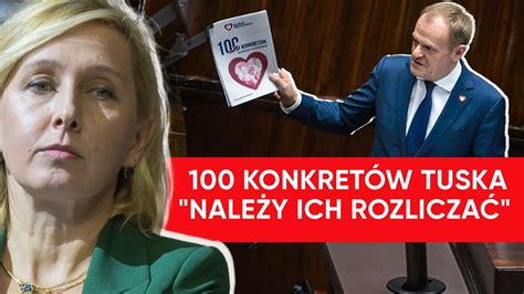 Trwa rozliczanie 100 konkretów Tuska Dr Materska Dziennikarze są od