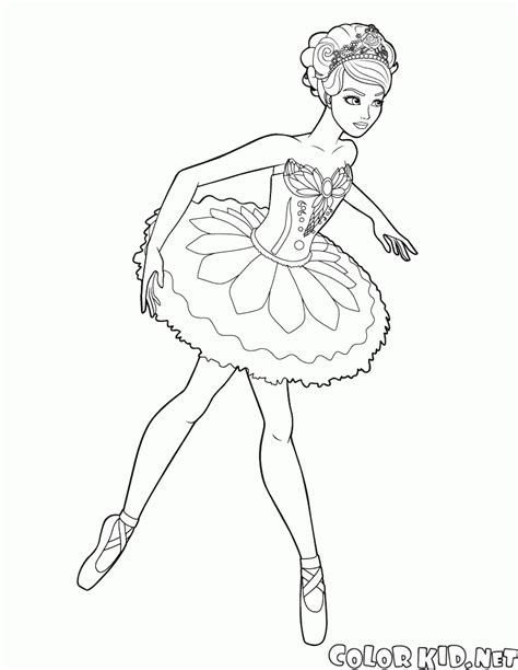 Coloring Page Barbie Ballerina