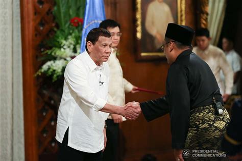 President Rodrigo Roa Duterte Receives The Credentials Of Ambassador Of