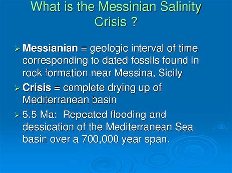 PPT - The Messinian Salinity Crisis PowerPoint Presentation, free ...