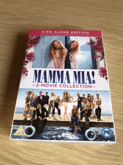 MAMMA MIA NO 1 And 2 Sing Along Edition Movie Collection Meryl Streep