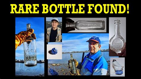 Rare Bottle Found Beach Dig Mudlark Bottle Hunt Beachcombing Vintage Finds Mass River