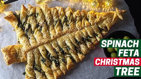 Spinach Feta Puff Pastry Christmas Tree Spinach Feta Tree Puff