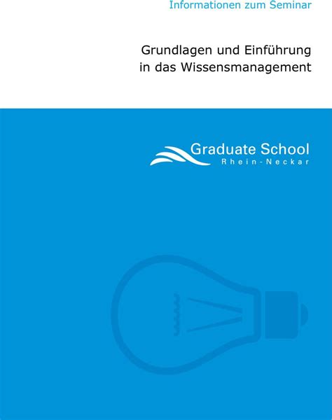 Informationen Zum Seminar Grundlagen Und Einf Hrung In Das