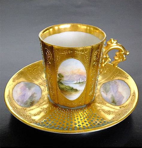 Elite Worksbawo And Dotter Limoges France 1895 Tea Cups Vintage Tea