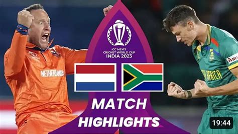 South Africa vs Netherlands Highlights - ICC Cricket World Cup 2023 ...