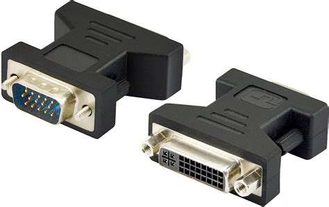 Adwits Vga To Dvi Adapter 2 Pack Vga Hd15 Male To Dvi 24 5 Pin Female