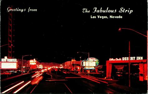 Greetings From The Fabulous Strip Las Vegas Nevada Nv Chrome Postcard